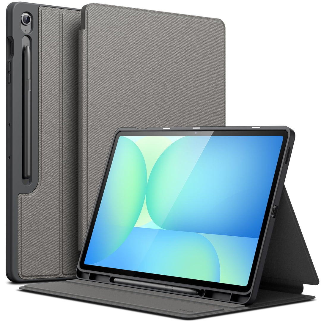 JETech Hülle für Samsung Galaxy Tab S10 FE Plus/S10 FE+ 13,1 Zoll mit S Pen Halter, Dünn Folio Ständ