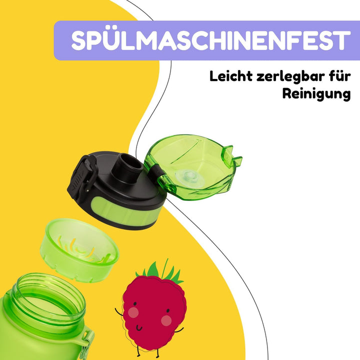 schmatzfatz Sport-Trinkflasche, hält das Wasser kalt, Trinkflaschen für Erwachsene, Kinder, Trinkfla