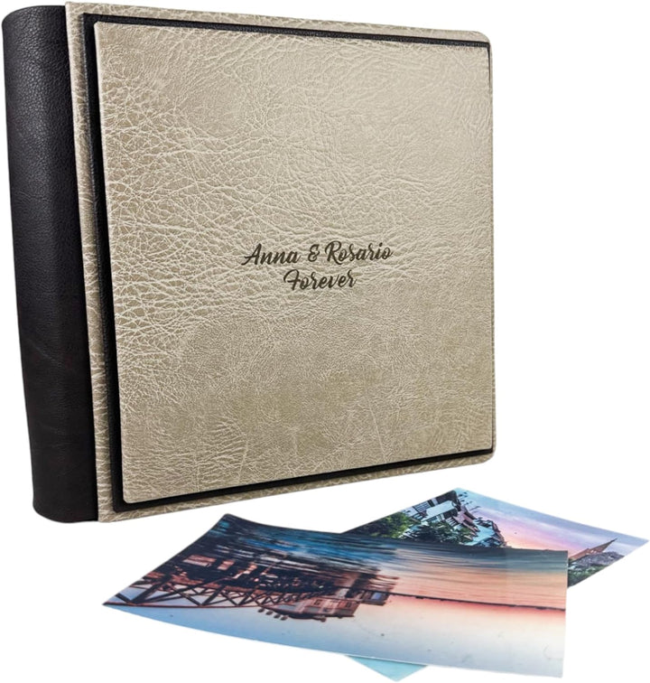 Fotoalbum - Eclissi Vintage - handgefertigte Herstellung aus Kunstleder, personalisierbar mit Gravur