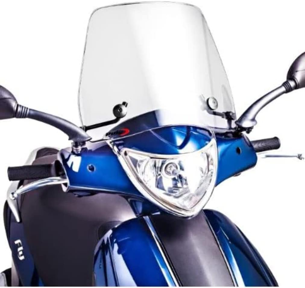 Puig 6533W Windschutzscheibe Traffic Piaggio New Fly Transparent / Klar