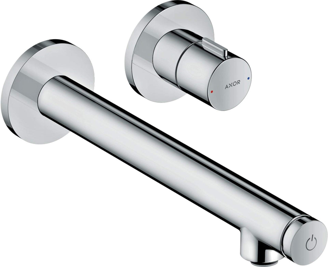 AXOR Wasserhahn Uno Select Unterputz (Armatur mit Auslauf Länge 220mm, Wandmontage) Chrom Auslauflän
