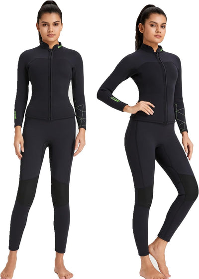 ZCCO Herren und Damen Neoprenhose, 1,5mm/3mmLange Neoprenhose, Tauchhose zum Surfen, Kajakfahren, Sc