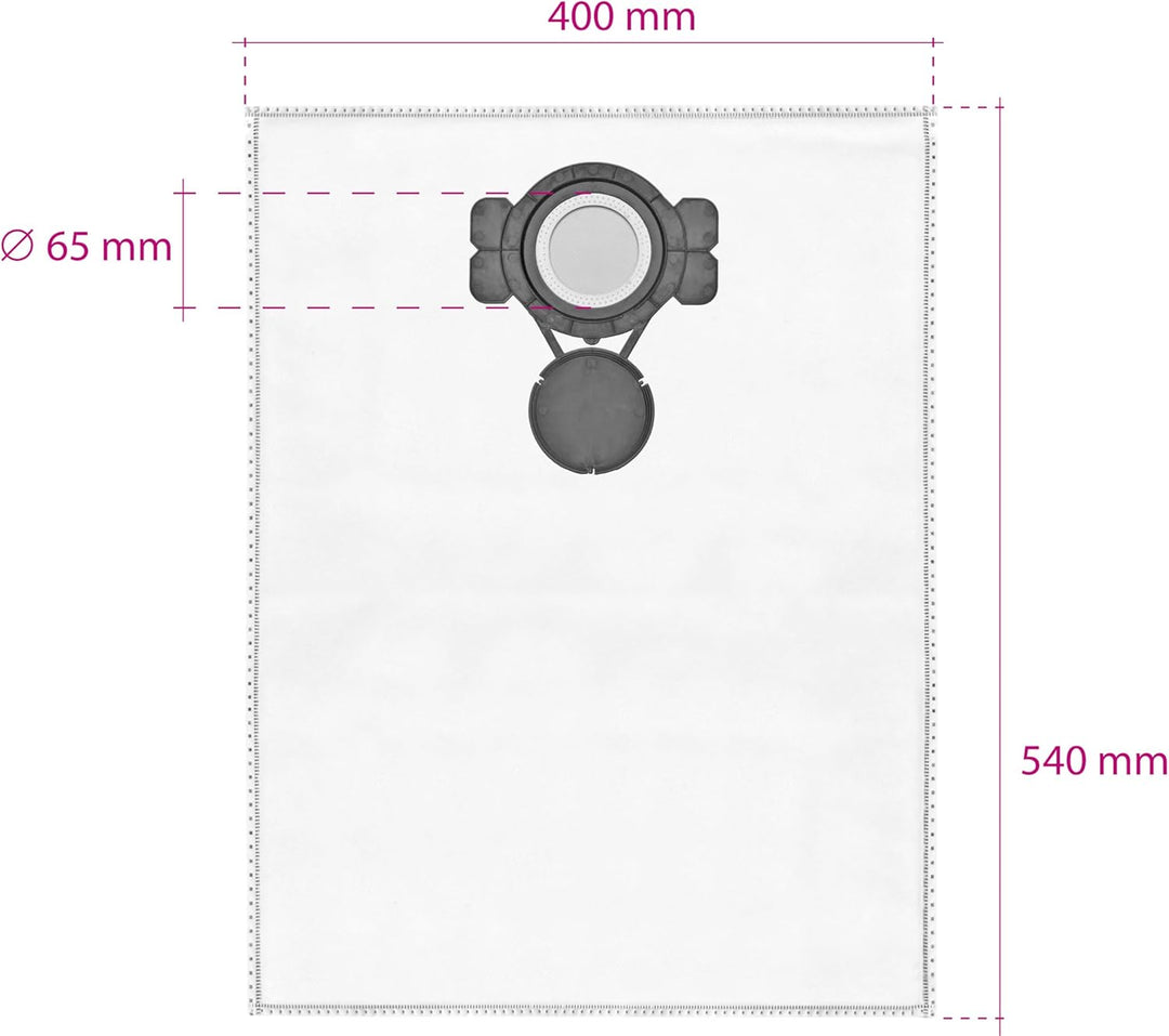 Invest - Staubsaugerbeutel Ersatz, Filtertüten Beutel Kompatibel mit Makita 446L, X 447 M; Makita P-