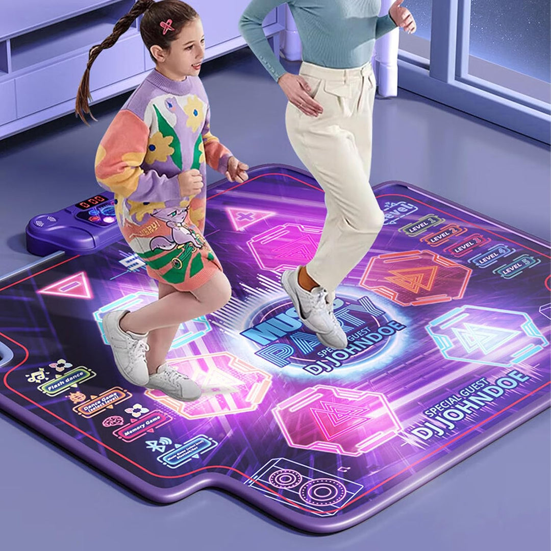 Wakects Tanzmatte mit LED-Effekt, Tanzmatte Spielzeug für Junge Mädchen 100 * 89 Spielzeug Mädchen T