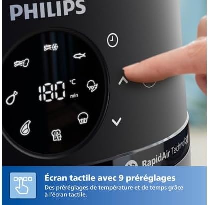 Philips Airfryer Serie 2000 NA231/00 Freidora de Aire 13 en 1 Con Ventana 6.2L 1700W Negra