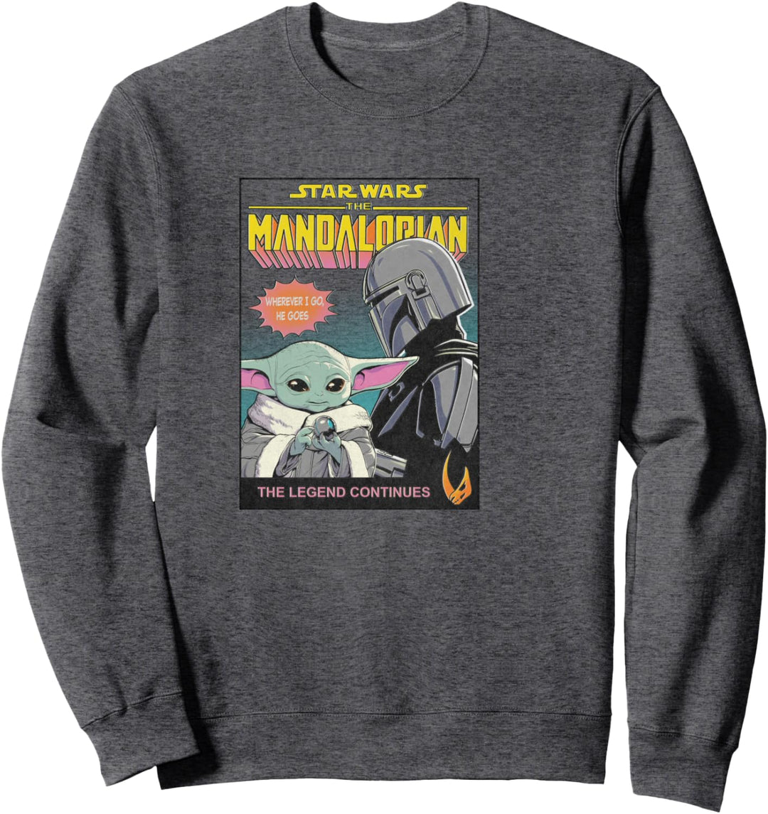 Star Wars: The Mandalorian & The Child Comic Cover Legend Sweatshirt