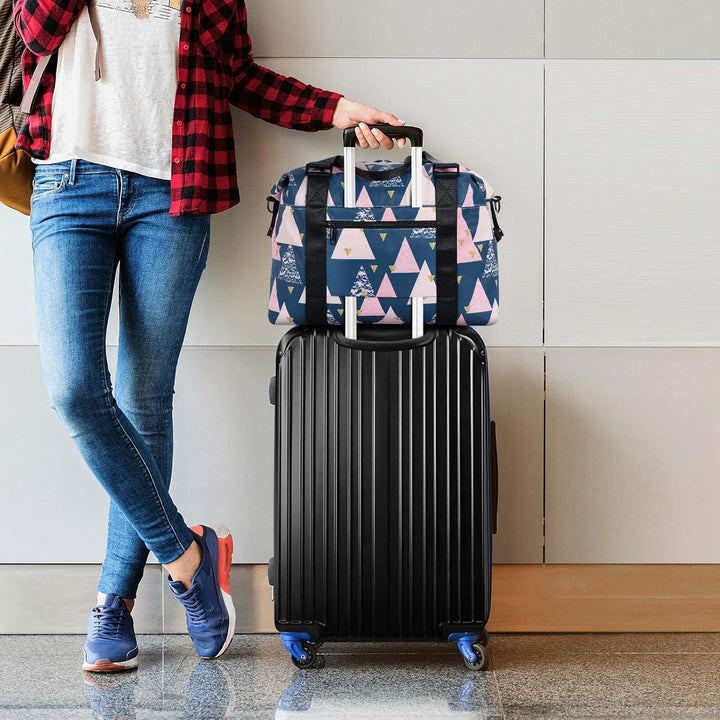 HAWEE Sporttasche Damen Gross Leichte Reisetasche Herren Faltbare Gym Duffel Bag Weekender Travel Ba