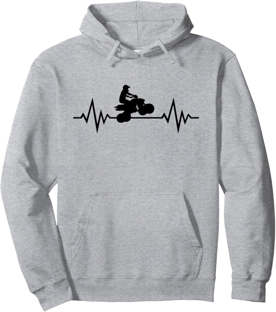 Quad - Der Herzschlag eines Quad-Fahrers Pullover Hoodie