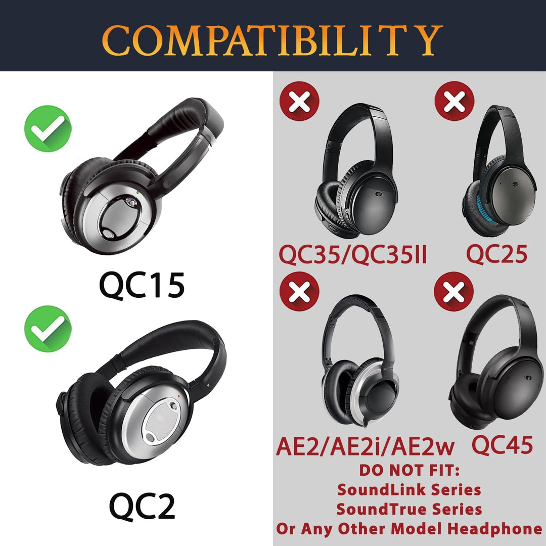 SOULWIT Ersatz Kopfband Headband für Bose QuietComfort 15(QC15)/QuietComfort 2(QC 2) Kopfhörer,Stirn