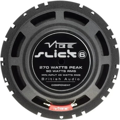 VIBE Audio Slick 6.5” Komponentenlautsprecher 90/270 W (RMS/MAX), 16,5 cm, SLICK6C-V7, Schwarz