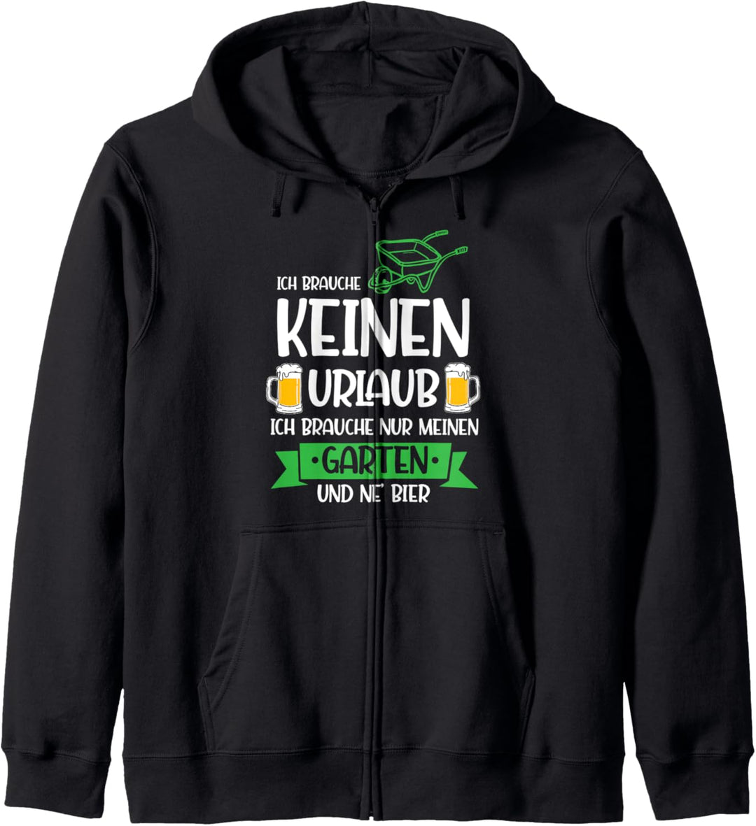 Garten Gartenarbeit Bier Kapuzenjacke