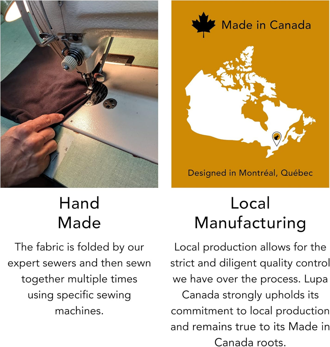 Lupa Handgefertigtes Unisex-Stirnband aus dreilagigem Mikrofleece – Stirnband-Ohrenwärmer – Ohrenwär