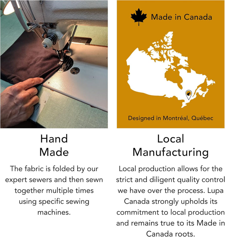 Lupa Handgefertigtes Unisex-Stirnband aus dreilagigem Mikrofleece – Stirnband-Ohrenwärmer – Ohrenwär