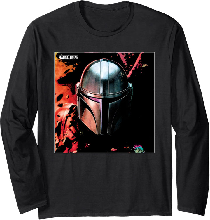Star Wars The Mandalorian Helmet Langarmshirt