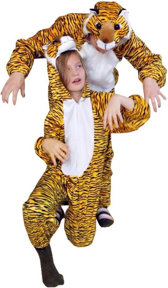 Tiger-Kostüm, An28 XL, für Erwachsen-e Männer Frau-en, Wild-Katze Katzen Kostüm-e Fasching Karneval