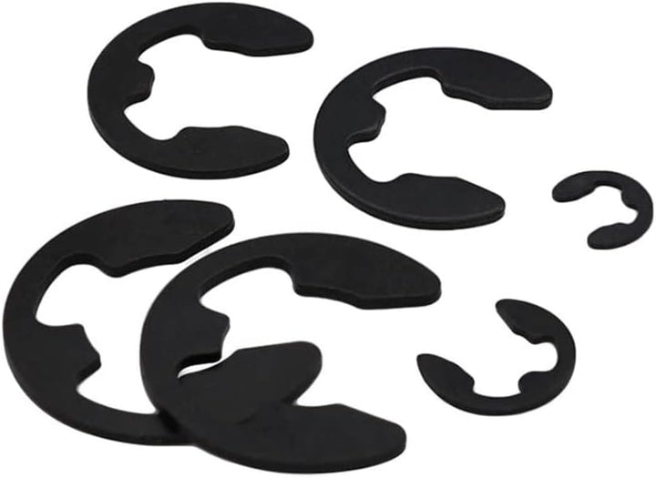 Manganstahl E-Clip Externe Haltering Snap Intern Sicherungsring 6mm, 200 pcs, 6mm, 200 pcs