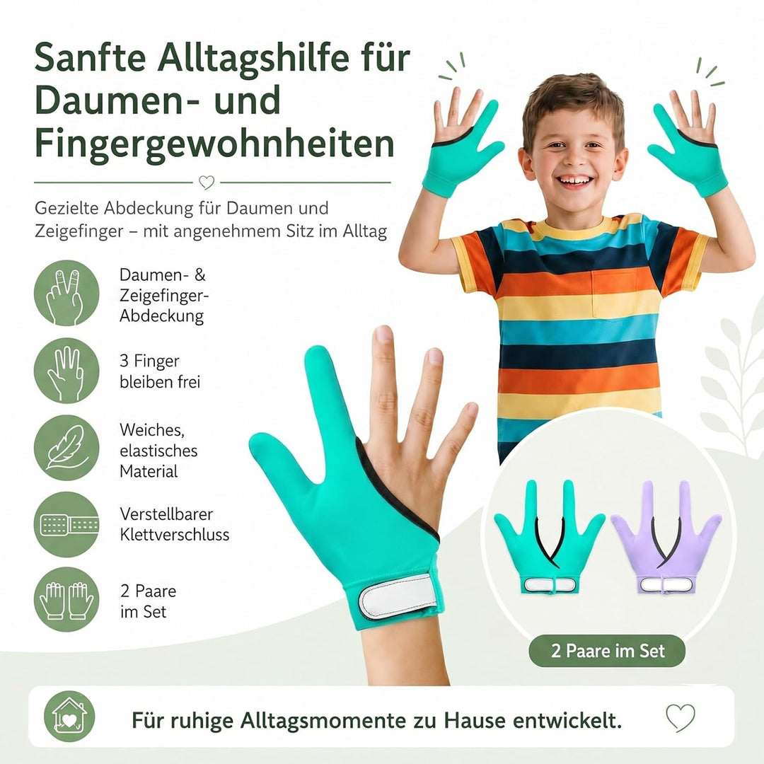 4 Stück Daumenlutschen Abgewöhnen Daumenlutschen Stop Kinder Daumen Saugen Guard Handschuhe Kaukompr