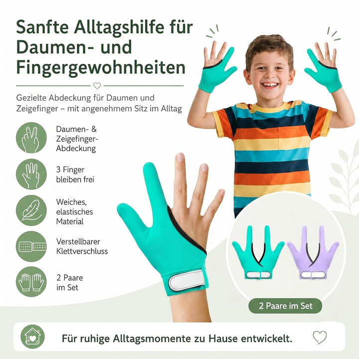 4 Stück Daumenlutschen Abgewöhnen Daumenlutschen Stop Kinder Daumen Saugen Guard Handschuhe Kaukompr
