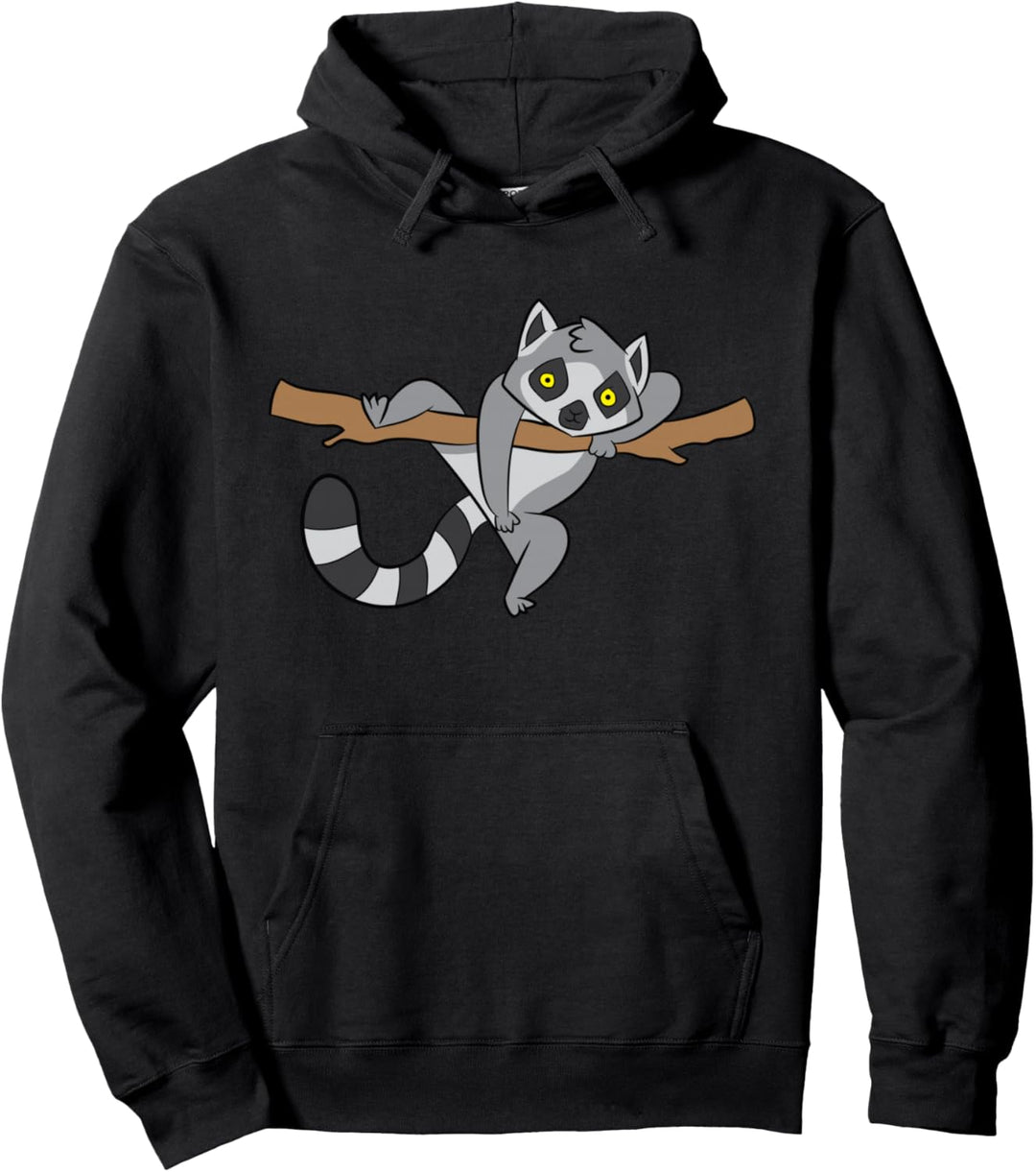 Lemur Tier Kinder Lemuren Süsser Lemur Pullover Hoodie
