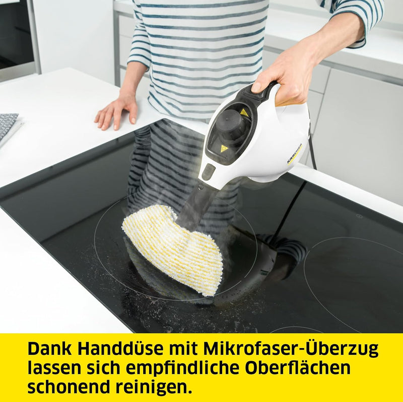 Kärcher Dampfreiniger SC 1, Dampfdruck: 3 bar, Aufheizzeit: 3 min., Leistung: 1.200 W, Flächenleistu