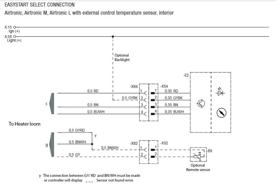 Eberspächer EasyStart Select Bedienelement ! Standheizung