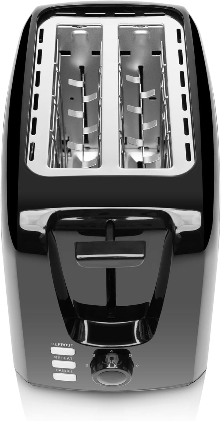 HYUNDAI Toaster TO304 I 750 W I 2 Scheiben I 7 Stufen I Krümelschublade I Stopfunktion I Gleichmässi