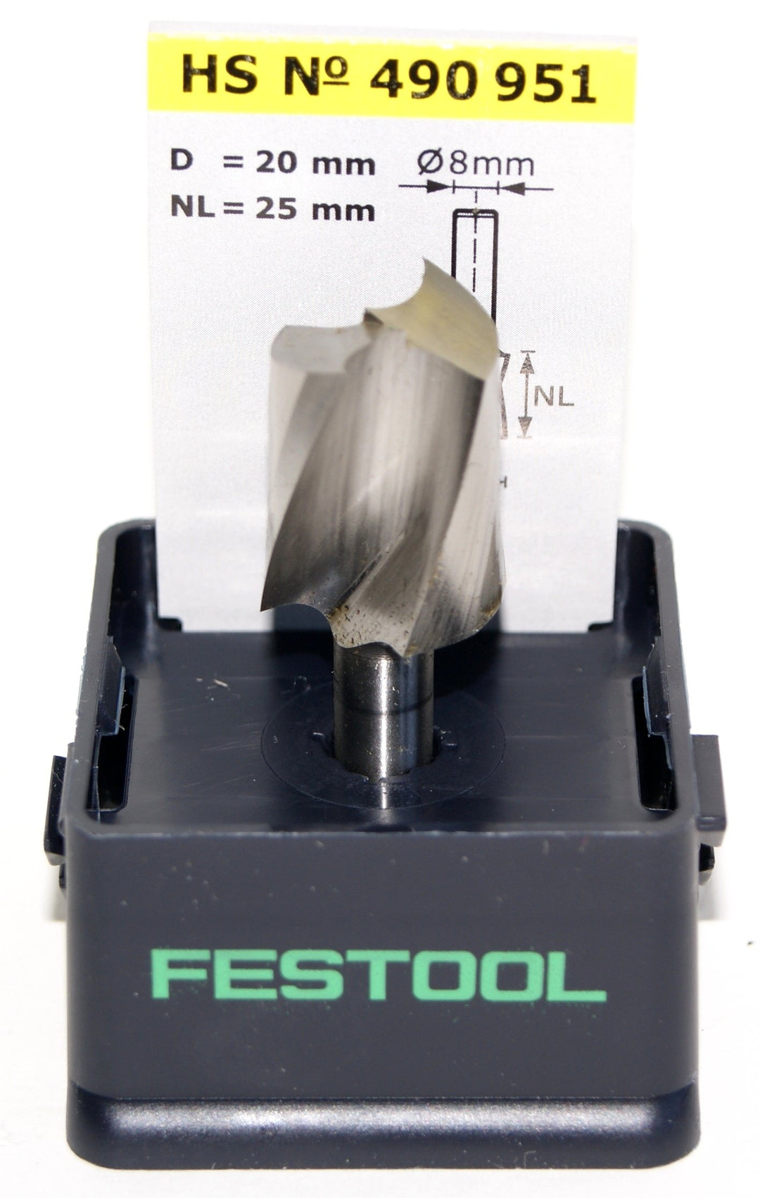 Festool Spiralnutfräser HS Spi S8 D20/25, HS Spi S8 D20/25