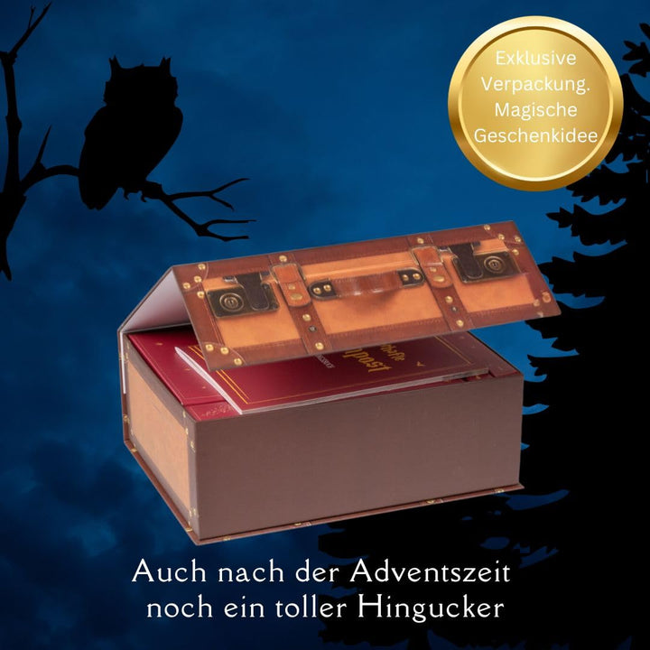 Adventskalender Zauberhafte Eulenpost: 24 Überraschungen für Papeterie-Lover: Box mit Magnetverschlu