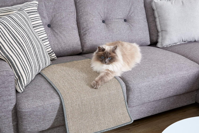Kratzmatte für Katzen - Fussmatte Sisal Kratzteppich - natürliche Sisalmatte robust - Vorleger aus 1