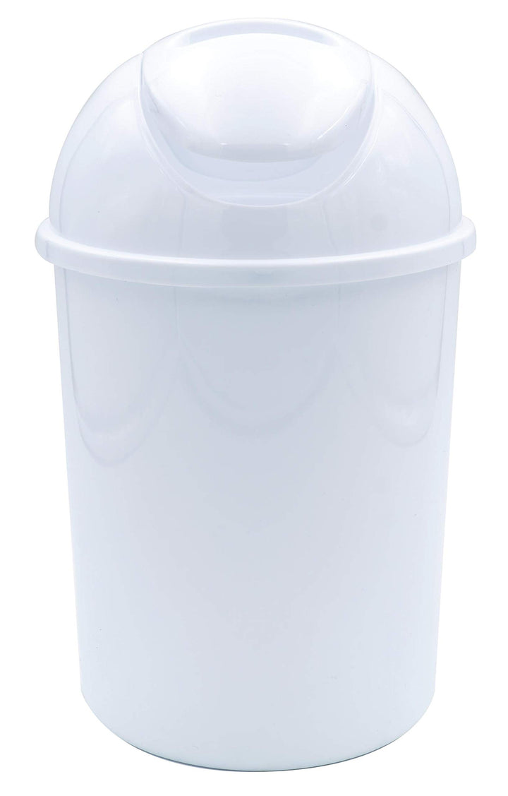 RIDDER Kosmetikeimer, Abfalleimer mit Schwingdeckel Eco 5 L weiss, Weiß