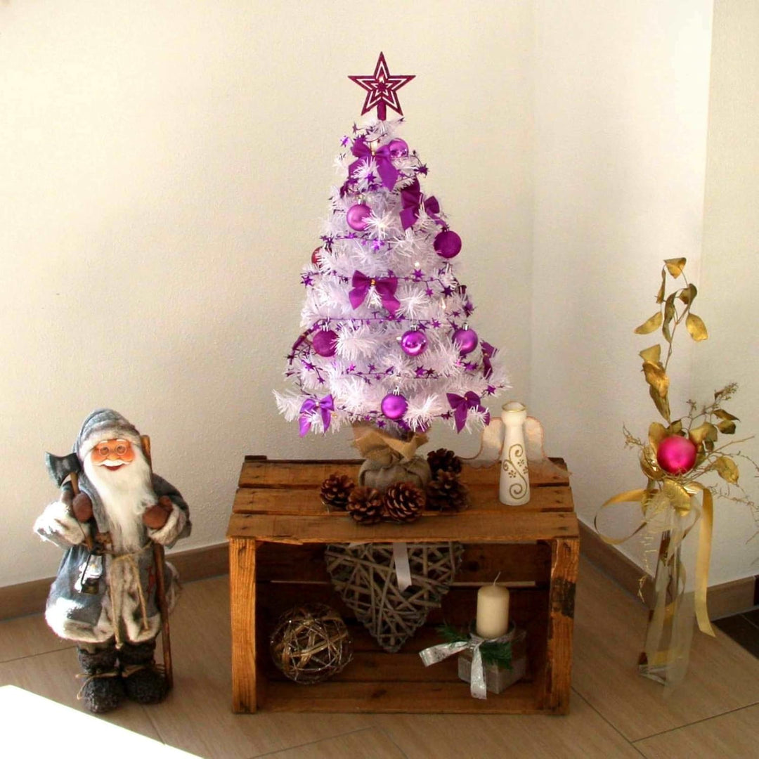 Weihnachtsbaum künstlich (WBD) mit Weihnachtsdeko und Led Lichterkette mit Fernbedienung Weihnachtsb