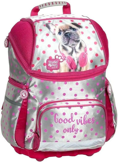 Hund Dog 4 Teile Set Schulranzen RANZEN Tasche Rucksack Tornister Schulrucksack inkl. Sticker von Ki