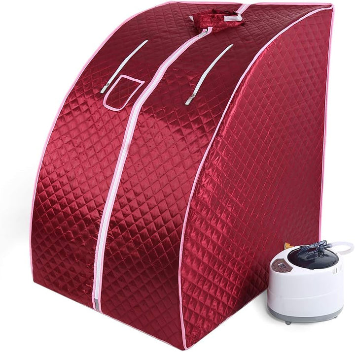 Tragbare Sauna Willowybe，Mini Dampfsauna für Zuhause，Einzel Portable Sauna Raum Kann Müdigkeit Linde