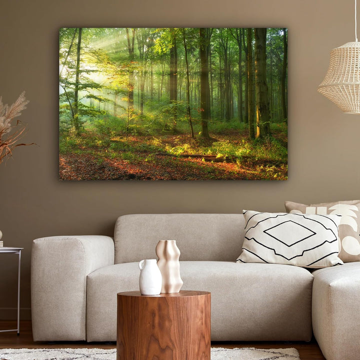 MuchoWow© Bild auf Leinwand Gross 120x80 cm XXL Schlafzimmer Bilder Wand Deko Wohnzimmer Modern Wand
