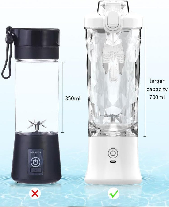 Tragbarer Mixer, persönlicher Mixer für Shakes und Smoothies, USB-wiederaufladbar, Mini-Entsafter mi