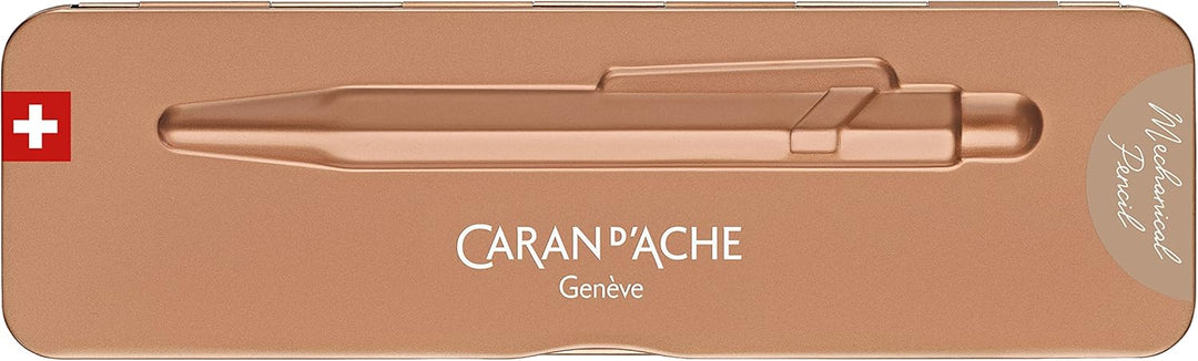 Caran d'Ache 844 Druckbleistift, 0,7 mm, Brut Rosé, in Slimpack-Etui, 7630002349291, rose, Einheitsg
