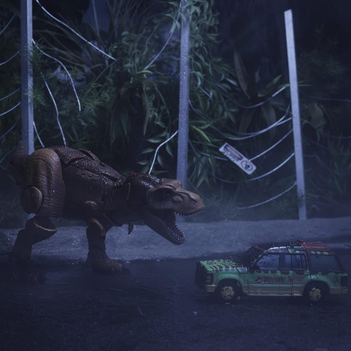 Transformers Generations Collaborative: Jurassic Park Mix, Tyrannocon Rex &amp; Autobot JP93, ab 8 Jahre