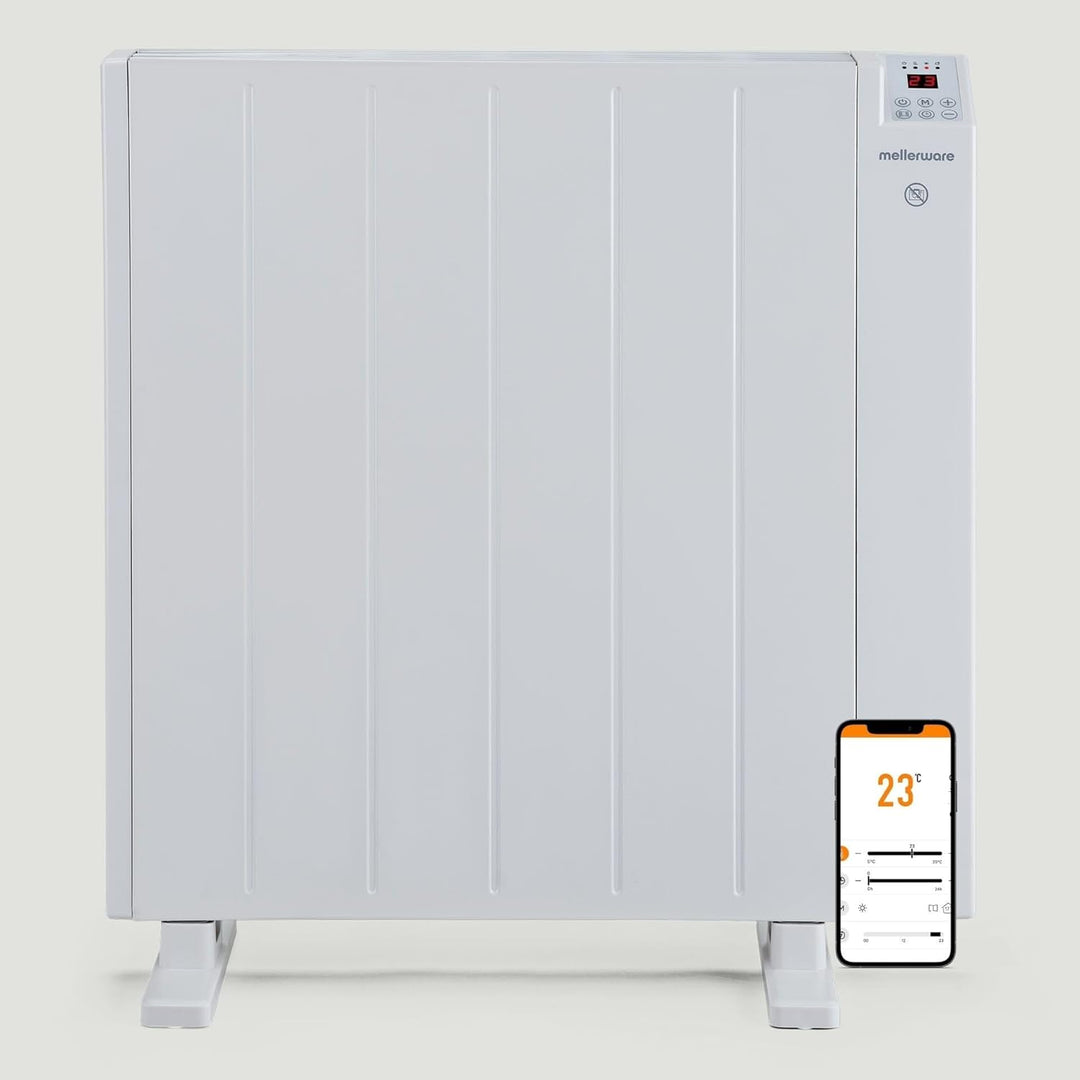Mellerware - Heizkörper Energiesparend Comfy! 1200W WIFI | 3 Stufen + Einstellbare Temperatur | Time