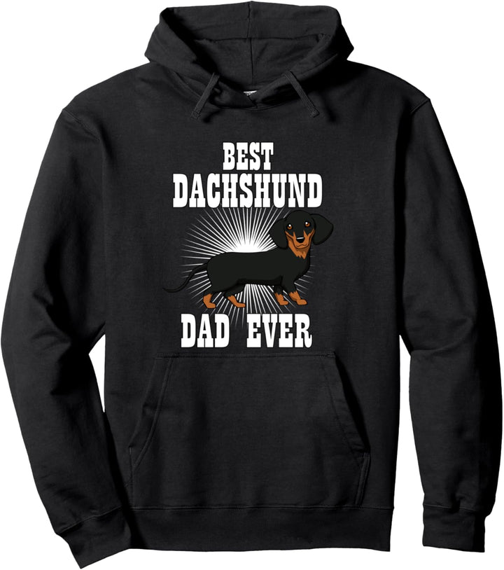 Vater eines Dackels Witziger Spruch Hund Pullover Hoodie