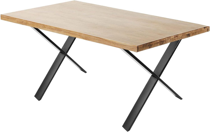 PrimeMatik - Tischbeine in 'X' aus Stahl 680 x 80 x 710 mm 2-Pack