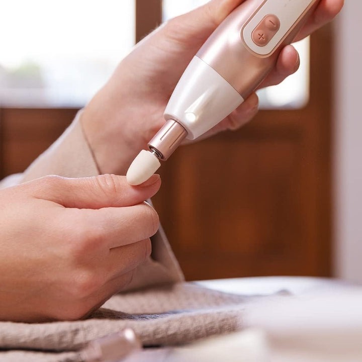 Cecotec Elektrisches Maniküre- und Pediküreset Bamba PinkyCare 700 Perfect Nails, Sieben austauschba