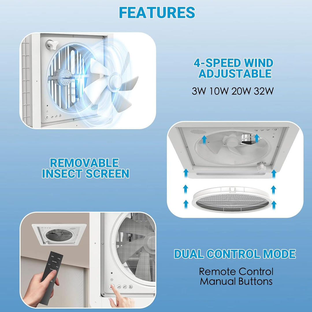2012 Voice-Activated Max Air Belüftung für Wohnmobil Dachventilator Dachlüfter Reversibler Abluftven