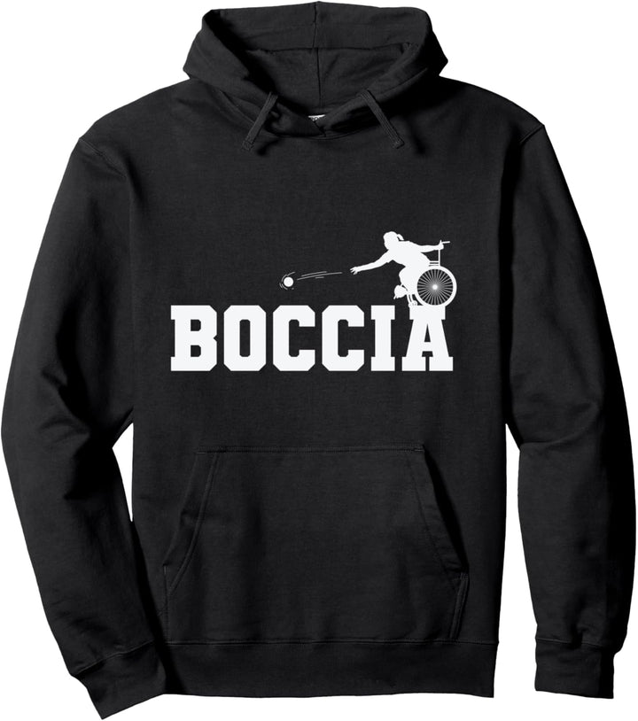 Boccia im Rollstuhl Pullover Hoodie