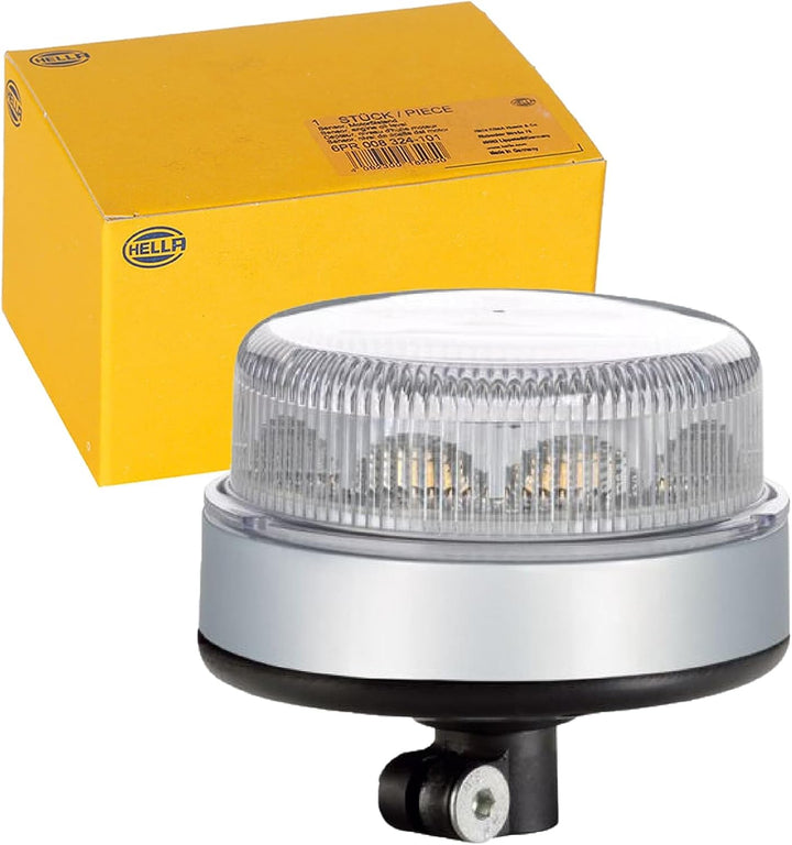 HELLA - LED-Blitz-Kennleuchte - K-LED Blizzard - 12/24V - gelb - Anbau/Rohrstutzen, flexibel - Menge