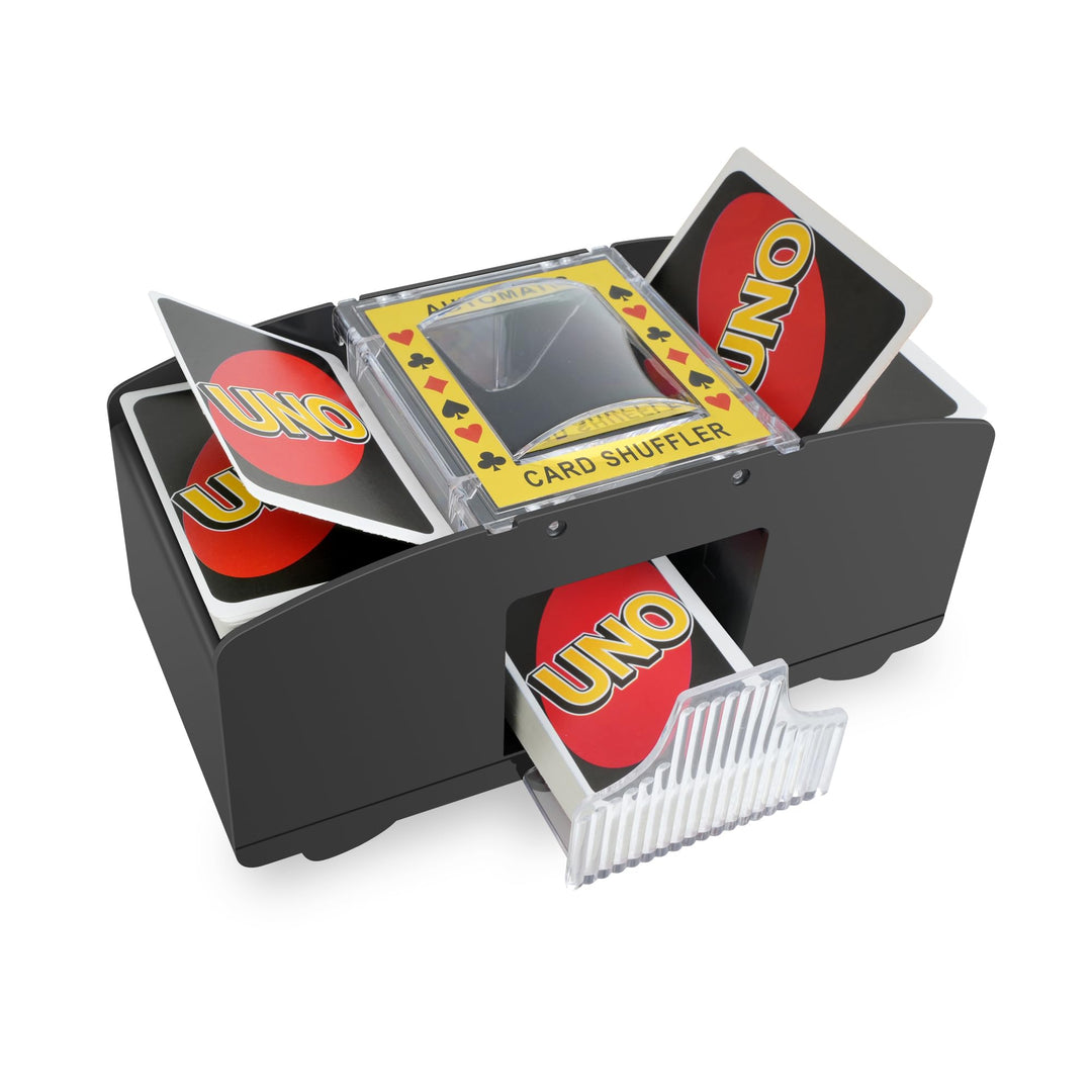 Kolamom Elektrischer Kartenspielmischer für 1-2 Decks, Automatischer Spielkartenmischer für Familien