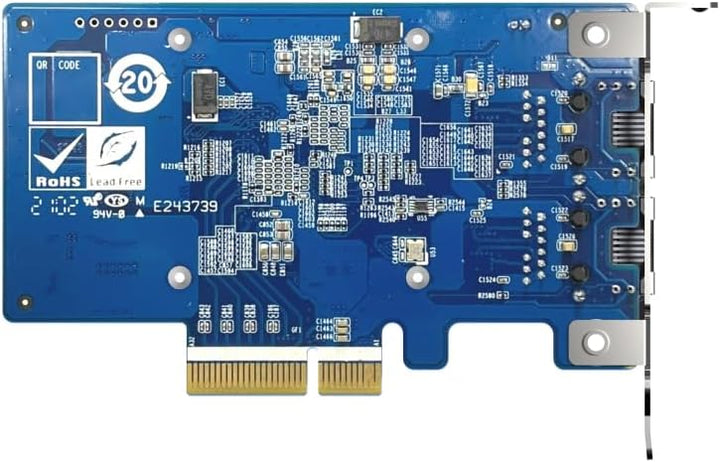 Qnap QXG-10G2T-X710 PCIe Gen 3 10GbE Netzwerk-Erweiterungskarte, blau