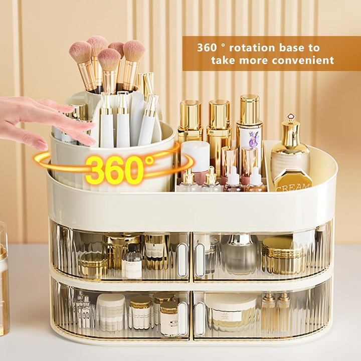 Make Up Kosmetik Organizer 3 Stöckig Multifunktionale Kosmetikregal Skincare Aufbewahrung Grosser Ka