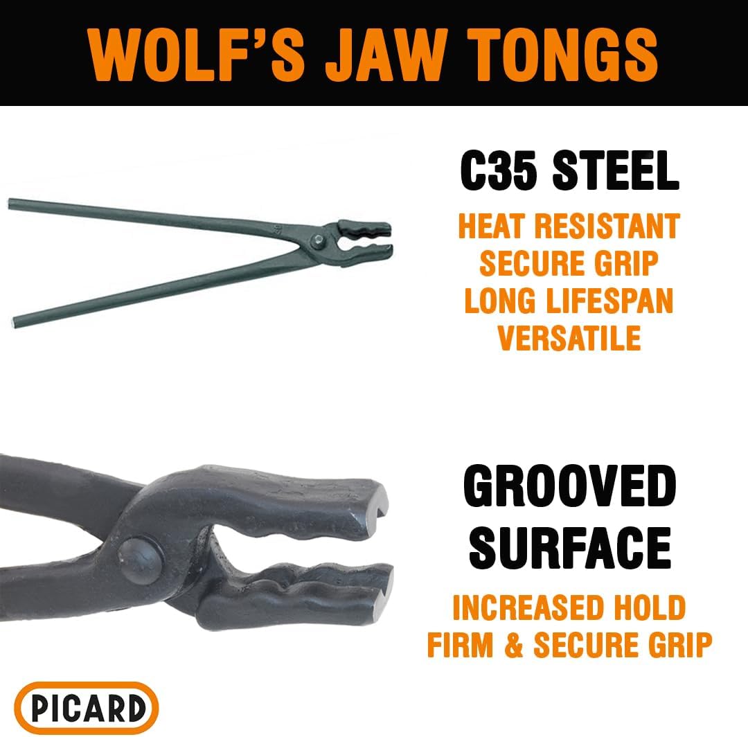 Picard Wolfsmaul-Schmiedezange 850 g, 0004900-400 400mm, 400mm