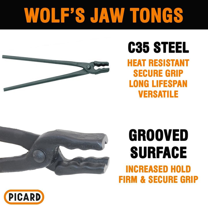Picard Wolfsmaul-Schmiedezange 850 g, 0004900-400 400mm, 400mm