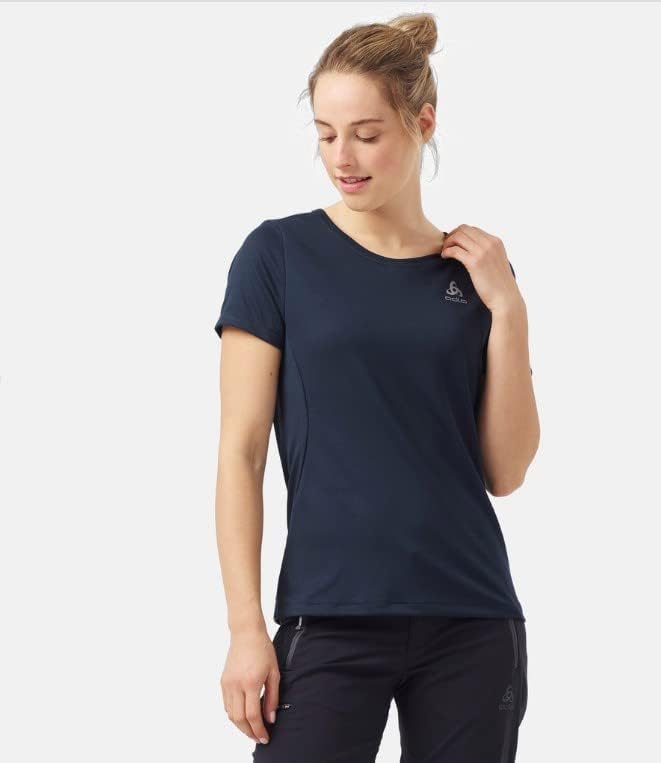 ODLO Damen S/S Crew Neck F-Dry T-Shirt XL Dark Sapphire, XL Dark Sapphire